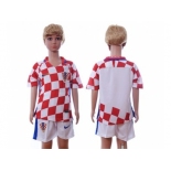 Croatia Blank Home Kid Soccer Country Jersey