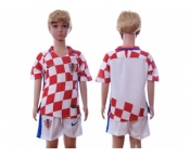 Croatia Blank Home Kid Soccer Country Jersey