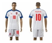 Czech #10 Pospisil Away Soccer Country Jersey