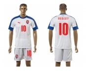 Czech #10 Rosicky Away Soccer Country Jersey