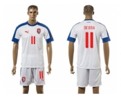 Czech #11 Skoda Away Soccer Country Jersey