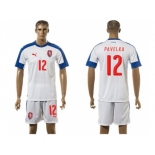 Czech #12 Pavelka Away Soccer Country Jersey