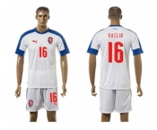 Czech #16 Vaclik Away Soccer Country Jersey