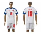 Czech #18 Sural Away Soccer Country Jersey