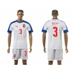 Czech #3 Suchy Away Soccer Country Jersey