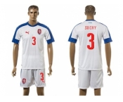 Czech #3 Suchy Away Soccer Country Jersey