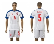 Czech #5 Kalas Away Soccer Country Jersey