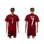 Czech #7 Necid Red Home Soccer Country Jersey