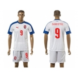 Czech #9 Zahustel Away Soccer Country Jersey