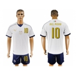 Italy #10 Del Piero Away Soccer Country Jersey