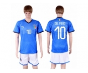 Italy #10 Del Piero Home Soccer Country Jersey