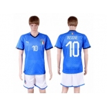 Italy #10 Insigne Home Soccer Country Jersey