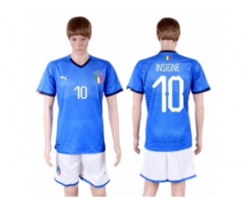 Italy #10 Insigne Home Soccer Country Jersey