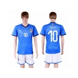 Italy #10 Totti Home Soccer Country Jersey