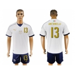 Italy #13 Antonelli Away Soccer Country Jersey