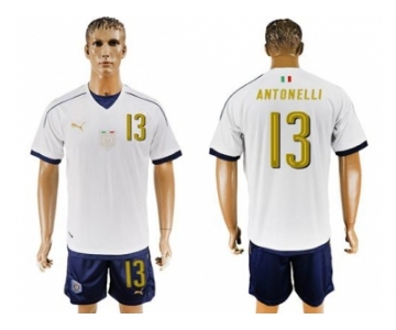 Italy #13 Antonelli Away Soccer Country Jersey