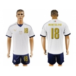 Italy #18 Montolivo Away Soccer Country Jersey