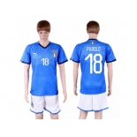 Italy #18 Parolo Home Soccer Country Jersey