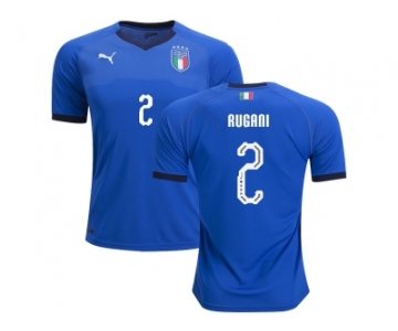 Italy #2 Rugani Home Soccer Country Jersey