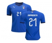 Italy #21 Zappacosta Home Soccer Country Jersey