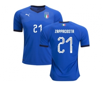 Italy #21 Zappacosta Home Soccer Country Jersey