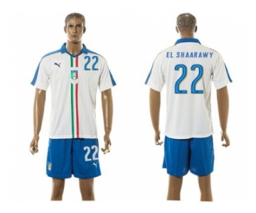 Italy #22 EL Shaarawy Away Soccer Country Jersey1