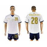 Italy #28 Bonaventura Away Soccer Country Jersey