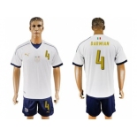 Italy #4 Darmian Away Soccer Country Jersey