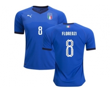 Italy #8 Florenzi Home Soccer Country Jersey