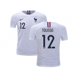 France #12 Tolisso Away Kid Soccer Country Jersey