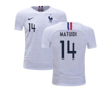 France #14 Matuidi Away Kid Soccer Country Jersey