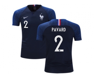 France #2 Pavard Home Kid Soccer Country Jersey