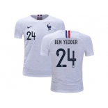 France #24 Ben Yedder Away Kid Soccer Country Jersey