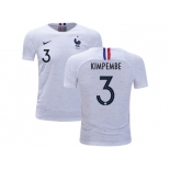 France #3 Kimpembe Away Kid Soccer Country Jersey