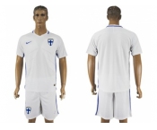 Finland Blank Home Soccer Country Jersey