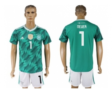 Germany #1 Neuer Away Soccer Country Jersey