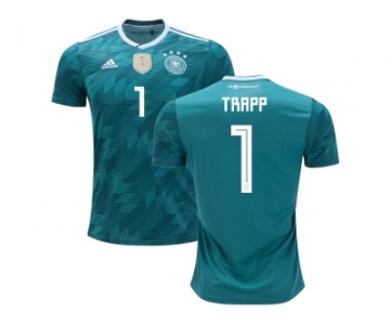 Germany #1 Trapp Away Soccer Country Jersey