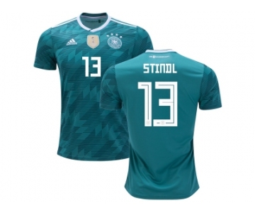 Germany #13 Stindl Away Soccer Country Jersey