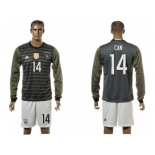 Germany #14 Can Away Long Sleeves Soccer Country Jersey