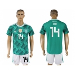 Germany #14 Can Away Soccer Country Jersey