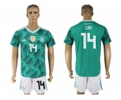 Germany #14 Can Away Soccer Country Jersey