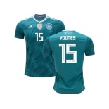 Germany #15 Younes Away Soccer Country Jersey