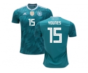 Germany #15 Younes Away Soccer Country Jersey