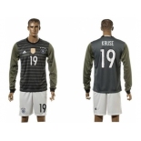 Germany #19 Kruse Away Long Sleeves Soccer Country Jersey