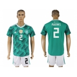 Germany #2 Mustafi Away Soccer Country Jersey