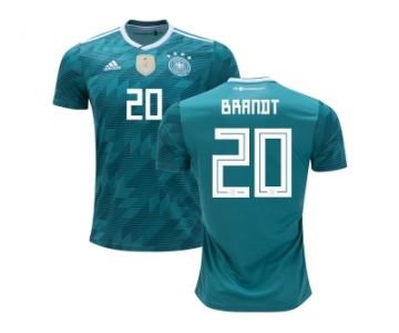 Germany #20 Brandt Away Soccer Country Jersey