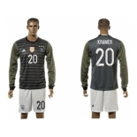 Germany #20 Kramer Away Long Sleeves Soccer Country Jersey