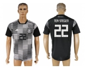 Germany #22 Ter Stegen Black Soccer Country Jersey