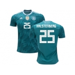 Germany #25 Halstenberg Away Soccer Country Jersey