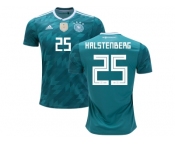 Germany #25 Halstenberg Away Soccer Country Jersey